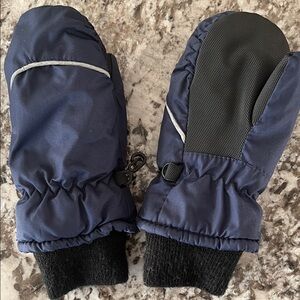 3M Thinsulate Navy and Black Kids Mittens 2T-5T